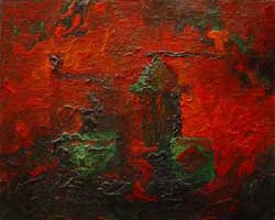 Red Coffee Grinders. Oil on Canvas. Moscow, 1977 32x23