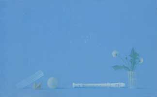 Double Blank Series. No 2, Moscow 2000. Oil on Canvas. 40x24