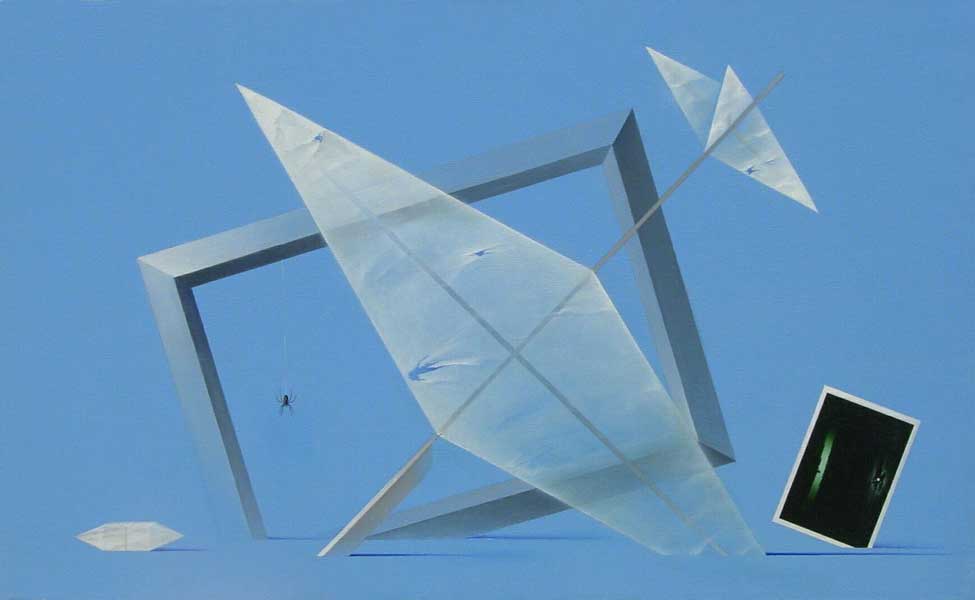 Double Blank No 5. Moscow 2000. Oil on Canvas 40x24