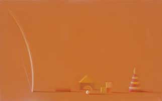 Knife Game Series. No 2, Moscow 2000. Oil on Canvas. 40x24