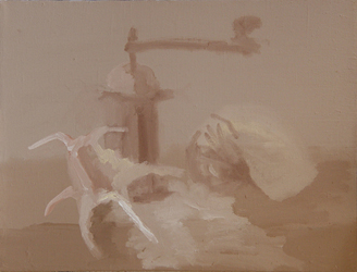 Coffee Mill and Shell, Oil on Canvas, Moscow 2007 15x20